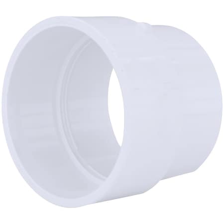 Charlotte Pipe And Foundry 4 In. Hub x 4 In. Hub Schedule 40 DWV PVC Adapter Coupling PVC 00117 1000HA